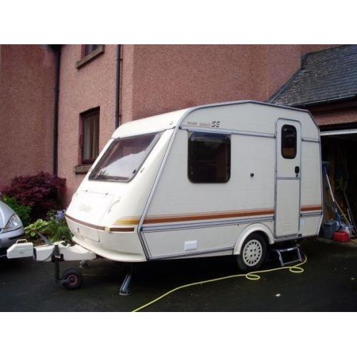 2 Berth Caravan EXTREMELY Lightweight (549kg) - completely dry, serviced, can be towed by ANY car