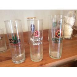 Collection of German glass tumblers
