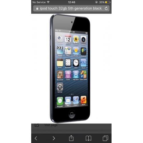 iPod touch 32gb black 5th gen