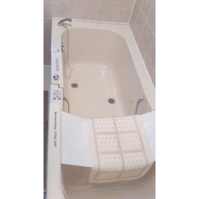Easy Access Bath with Door, Suitable for disabled