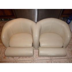 double leather and chrome heavy duty fold up boat seats