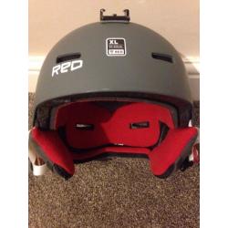 RED ski helemt