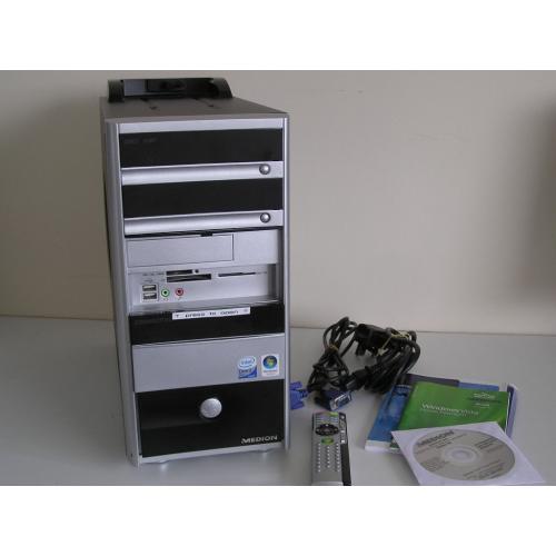 Desktop Computer Tower Base Unit PC with legal Windows Vista operating system.
