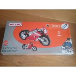 Meccano Design Advanced Motorbike (brand new and in original box with seal unbroken)