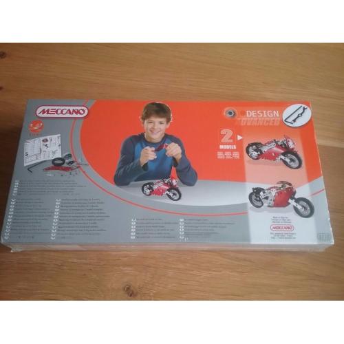 Meccano Design Advanced Motorbike (brand new and in original box with seal unbroken)
