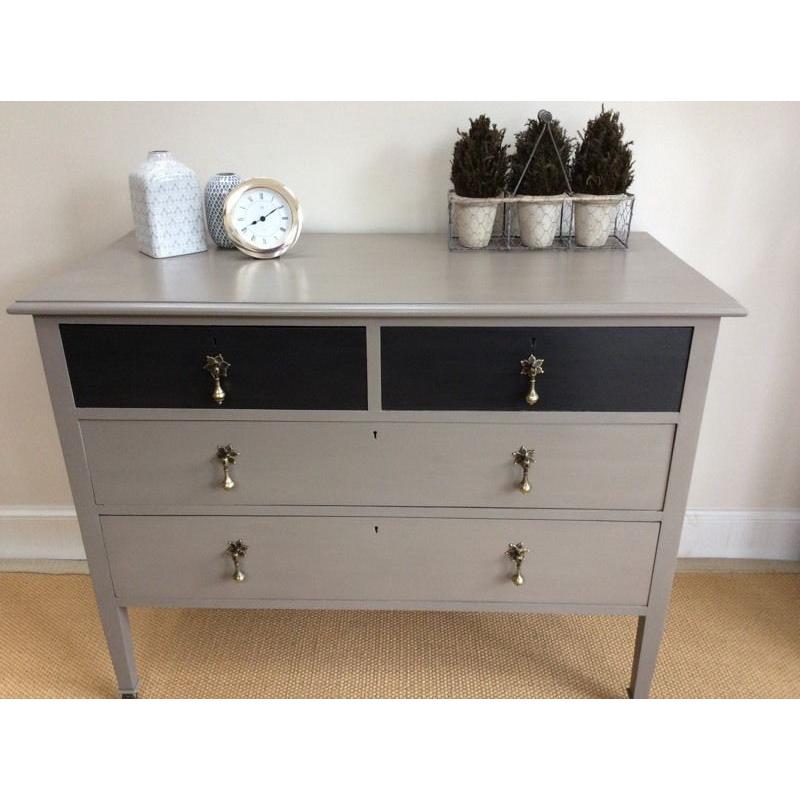 Shabby to Chic - Edwardian style chest of drawers - or console