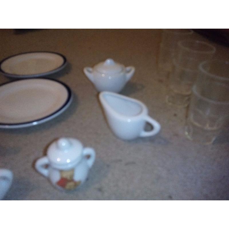 Minature china tea set.