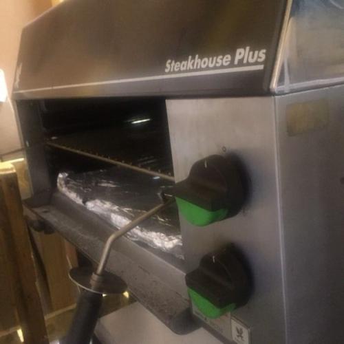 Salamander gas grill