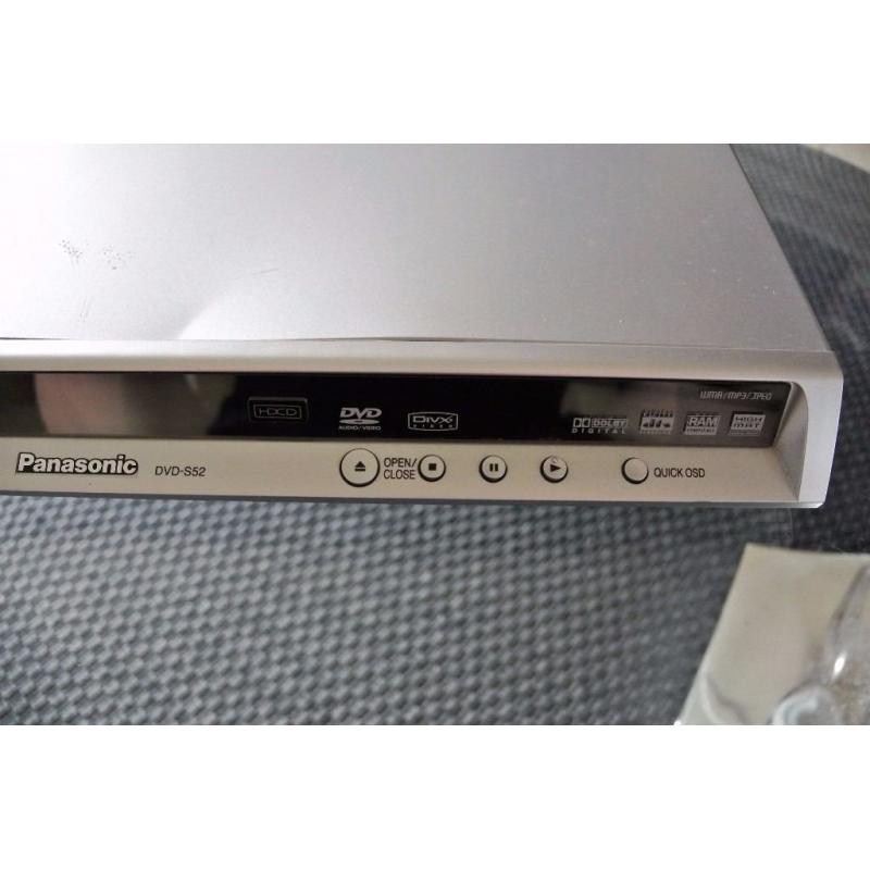Panasonic DVD / CD Player Model DVD-S52 Upscaling to HDMI - with Remote