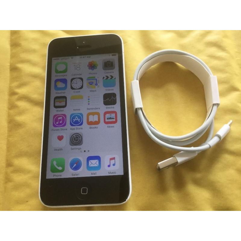 iPhone 5C 16GB WHITE ( O2, GIFFGAFF AND TESCO)