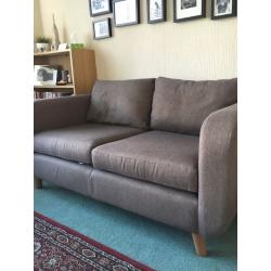 Marks and Spencer fabric 2 seat sofa with removable cushions