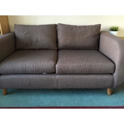 Marks and Spencer fabric 2 seat sofa with removable cushions