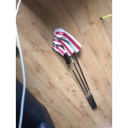 TaylorMade R15 Driver 3 Wood and Rescue club. All in fantastic condition Regular Flex