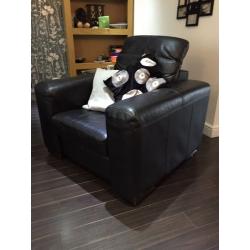 DFS, leather, electric recliner. Good condition