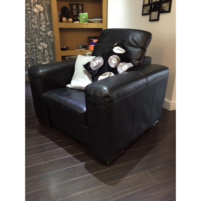 DFS, leather, electric recliner. Good condition