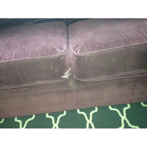 Purple/plum 2 seater sofa