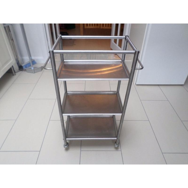 Ikea kitchen storage trolly / serving tray on wheels