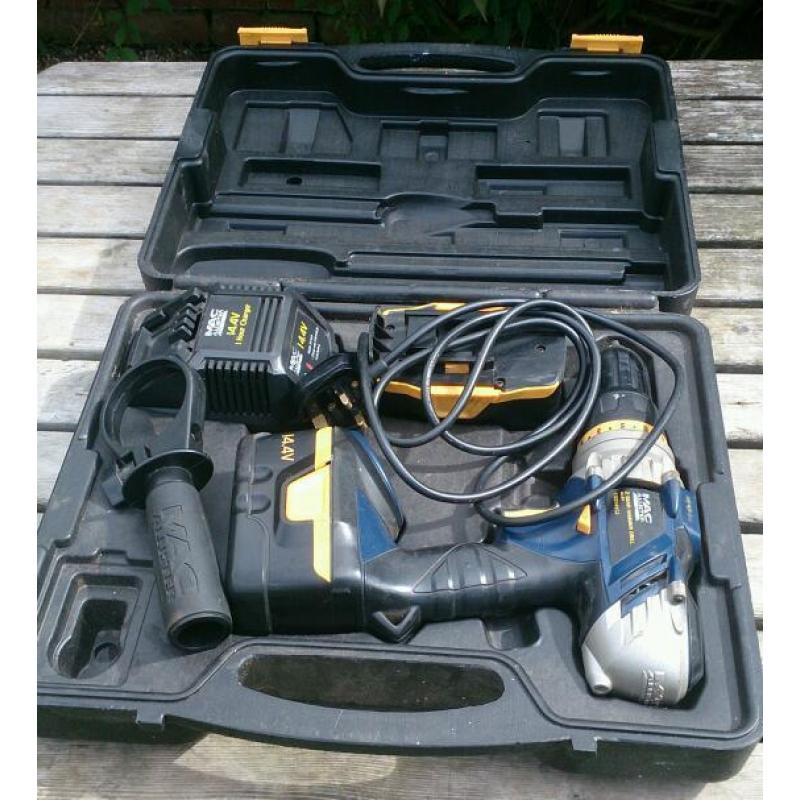 14v CORDLESS MACALLISTER HAMMER DRILL