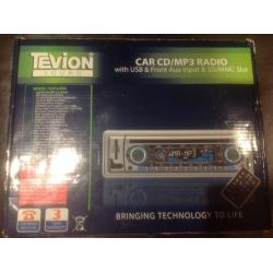 New Tevion Car Radio/Cd/MP3 Player