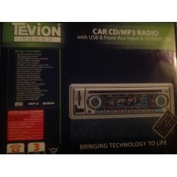 New Tevion Car Radio/Cd/MP3 Player
