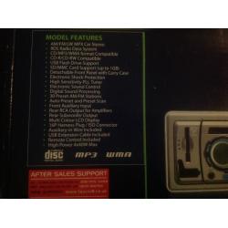 New Tevion Car Radio/Cd/MP3 Player
