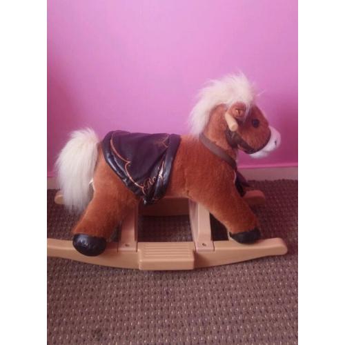 Rockin Rider Brown Rocking Pony Ride-On
