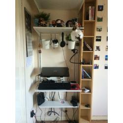 Shelving/desk space for sale
