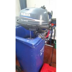 yamaha 4hp 4stroke outboard excellent brand new 12ltr tank and fuel line carry bag