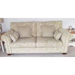ALSTONS GOODWOOD 2 & 3 SEATER SOFAS WITH MATCHING CUSHIONS - IMMACULATE CONDITION