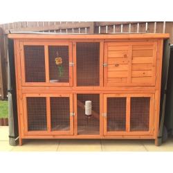 Rabbit Hutch & Waterproof Cover (Pets at Home)