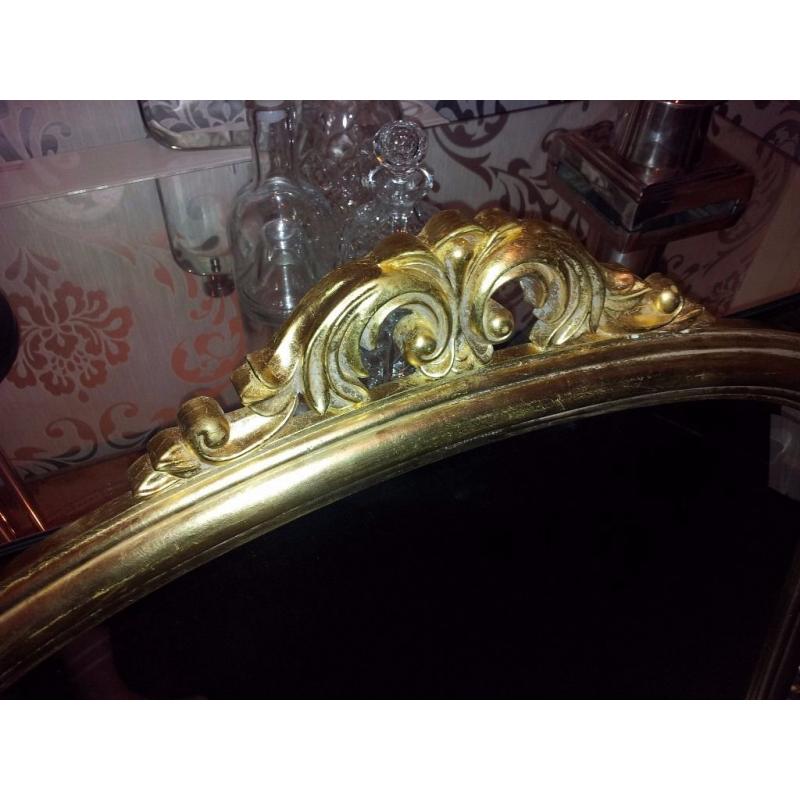 gold over mantle mirror 48"wide x 36"high,delivery available