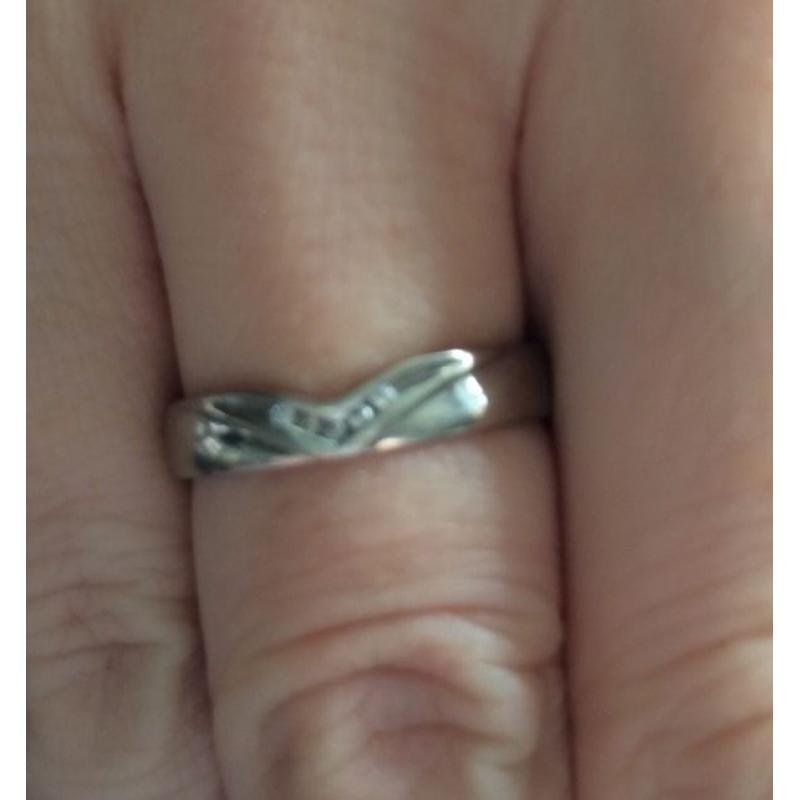 White gold wedding band
