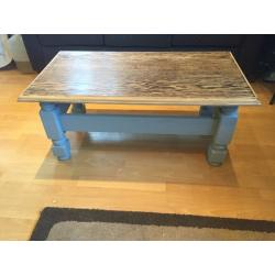 CHUNKY COFFEE TABLE SHABBY CHIC STYLE