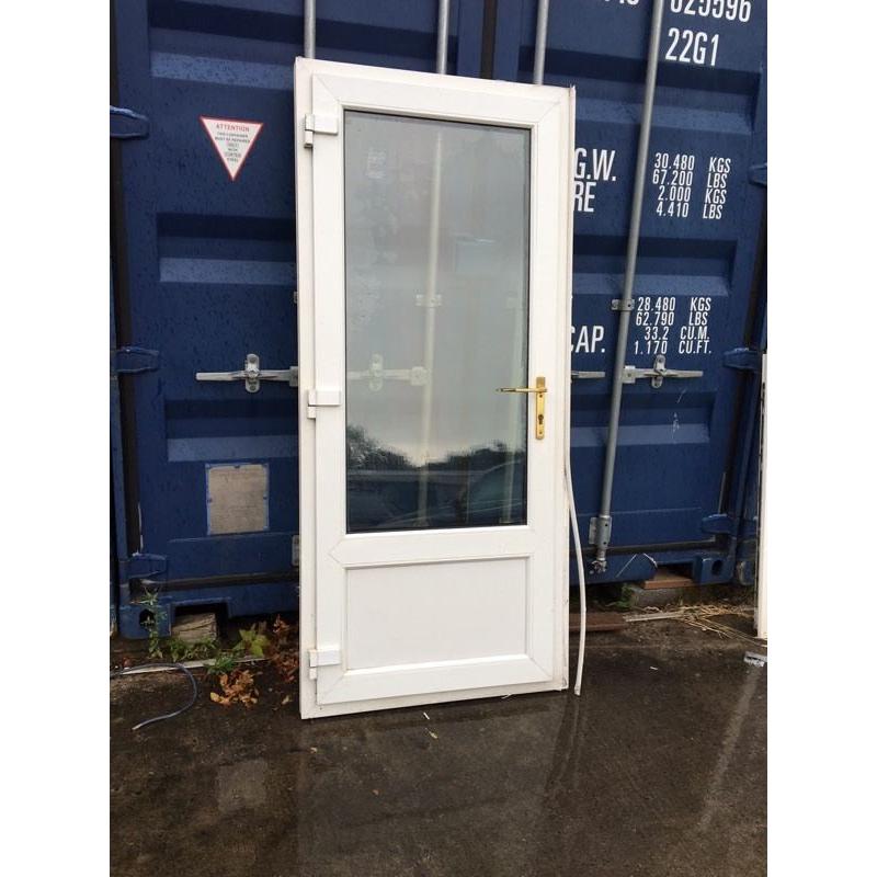 Upvc door with large glass window