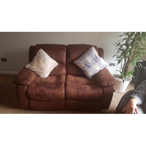 2 x 2 seater recliner sofas