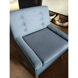 Mid century style blue armchair(s)