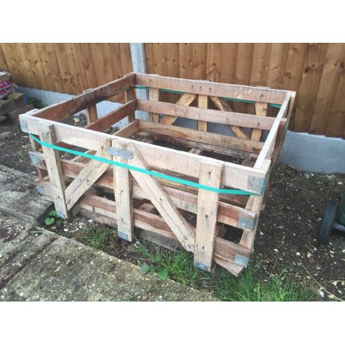 Large wooden crate