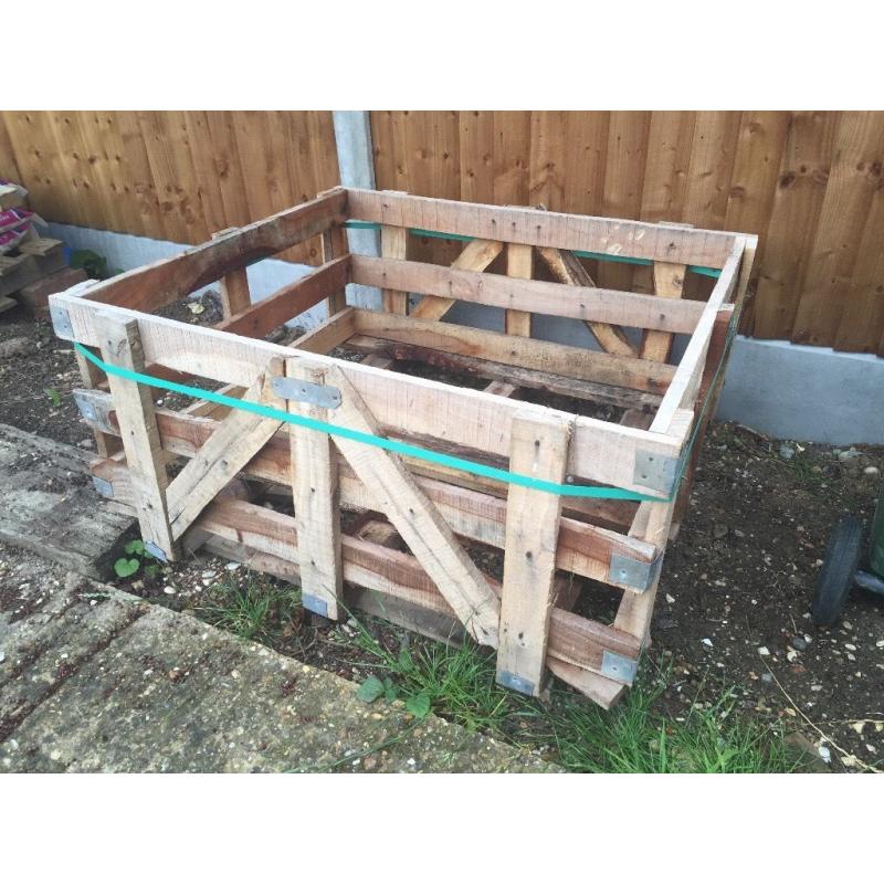 Large wooden crate