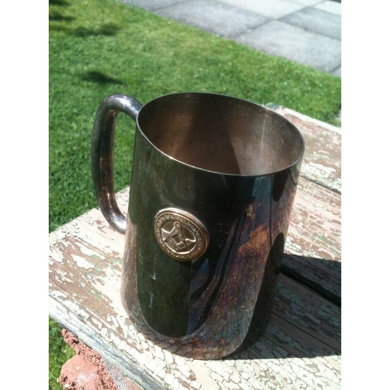 FREEMASONS TANKARD, 1 Pint EPNS Silver-Plate