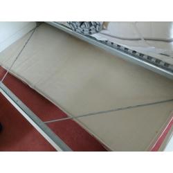 Double mattress 140x200, high quality German-made, latex core with cotton & sheep's wool