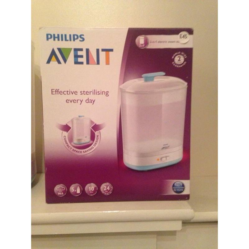 Avent 2 in 1 electric steamer steriliser