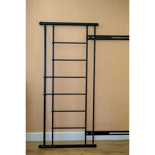 Black Metal Headboard - Double (4'6"). Excellent Condition