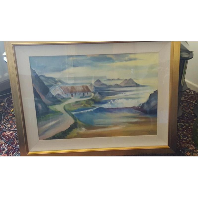 L.clarke oil on canvas 3ft by 2ft