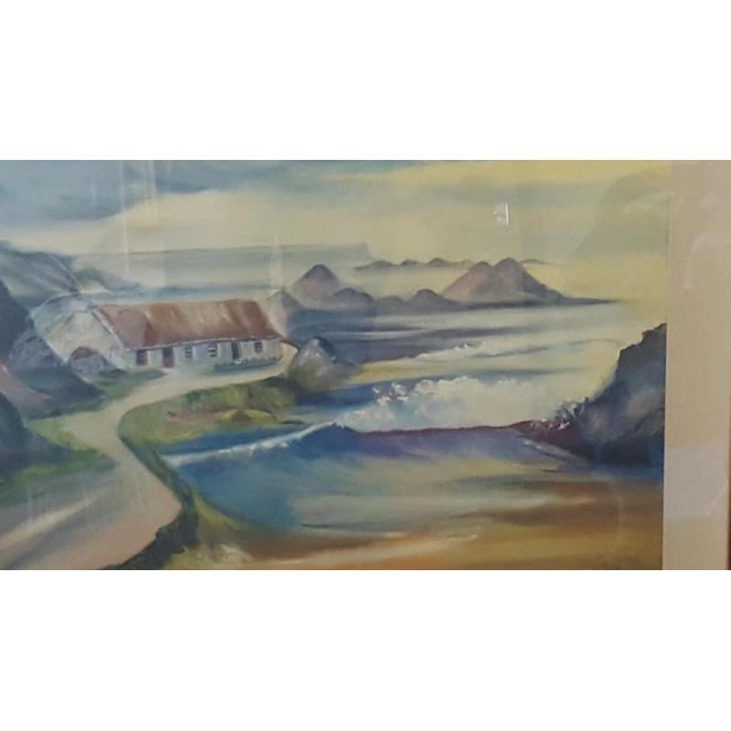 L.clarke oil on canvas 3ft by 2ft