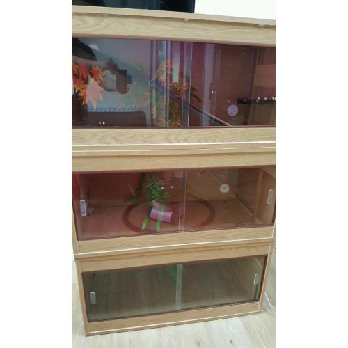 Three 3ft vivariums