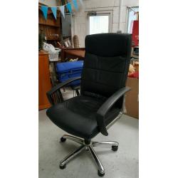 Gas lift leather computer chair can deliver