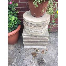 Paving slabs and bricks