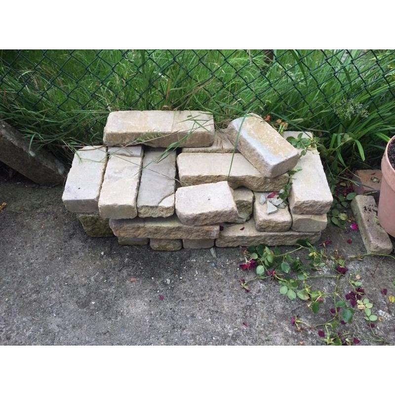 Paving slabs and bricks