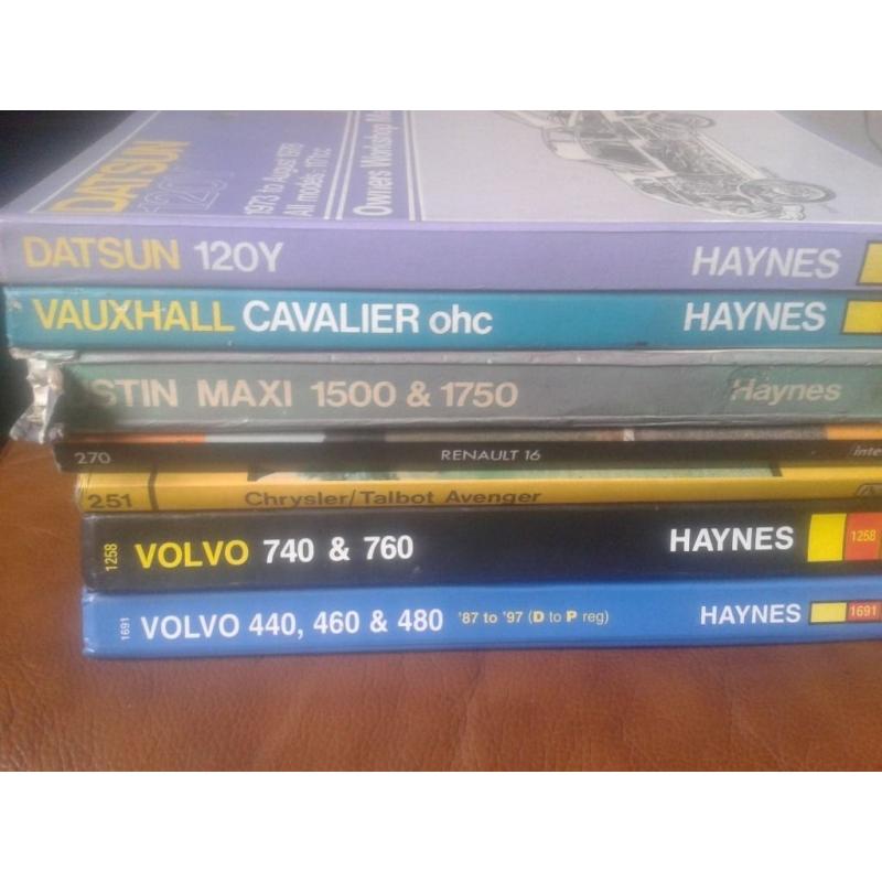 Various car manuals/handbooks,,rarebooks some.