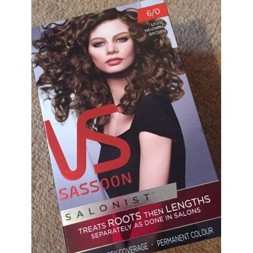 Vs Sassoon light natural brown hair colour *new*